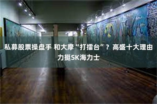 私募股票操盘手 和大摩“打擂台”？高盛十大理由力挺SK海力士